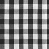 Black Checkered Gingham 1" Poly Cotton Fabric