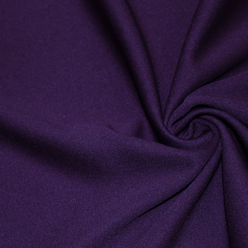 Purple Scuba Double Knit Fabric