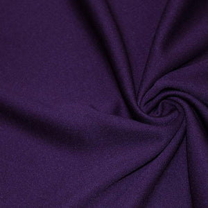 Purple Solid Stretch Scuba Double Knit Fabric / 50 Yards Roll