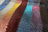 Royal Pink tricot lame 2 way stretch Glitter All Over Foil Fabric