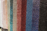 Rust Poly tricot lame 2 way stretch Glitter All Over Foil Fabric