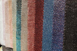 Navy tricot lame 2 way stretch Glitter All Over Foil Fabric