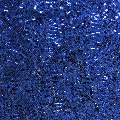 Royal Blue Seaweed Glitz Sequin Mesh Fabric