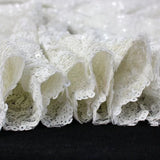 White Seaweed Glitz Sequin Mesh Fabric