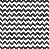 1" Black and White Chevron Poly Cotton Fabric
