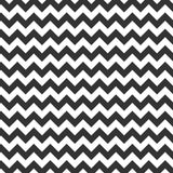 1" Black and White Chevron Poly Cotton Fabric