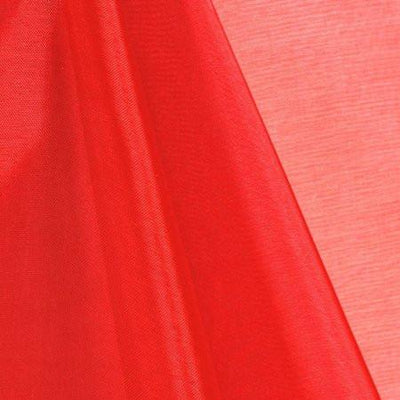 Red Mirror Crystal Organza Fabric / 100 Yards Roll