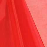 Red Mirror Crystal Organza Fabric / 100 Yards Roll