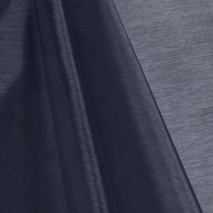 Navy Blue Mirror Crystal Organza Fabric / 100 Yards Roll