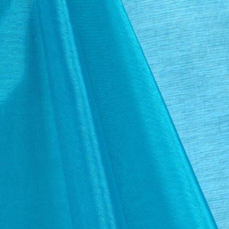 Turquoise Mirror Crystal Organza Fabric