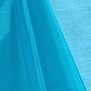 Turquoise Mirror Crystal Organza Fabric / 100 Yards Roll