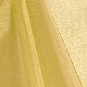 Gold Mirror Crystal Organza Fabric