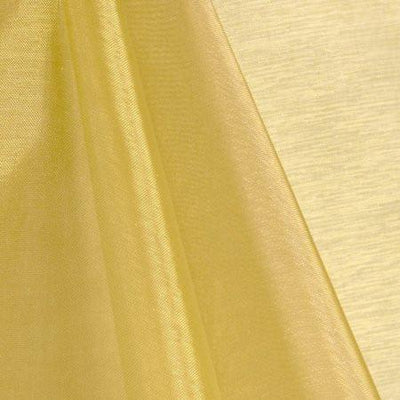 Gold Mirror Crystal Organza Fabric / 100 Yards Roll