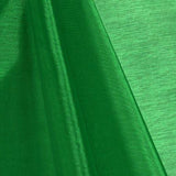 Green Mirror Crystal Organza Fabric / 100 Yards Roll