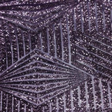 Plum Bombshell Stretch Sequin Fabric