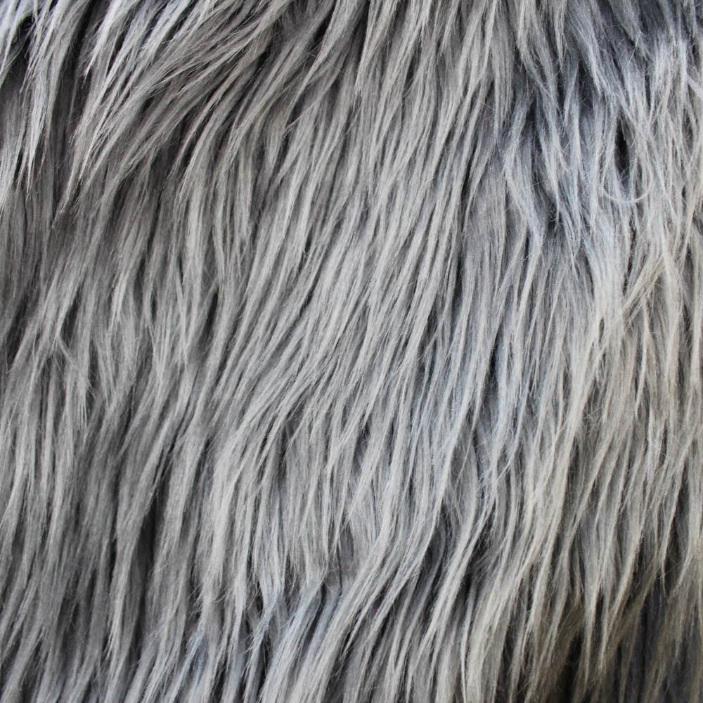 Faux Fur Smoky Grey Fabric | iFabric