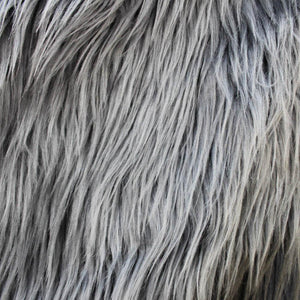 Faux Fur Smoky Grey Fabric