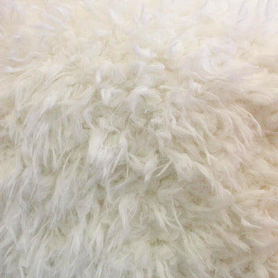 Curly Off-White Faux Fur Fabric