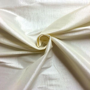 Ivory Stretch Taffeta Fabric / 50 Yards Roll