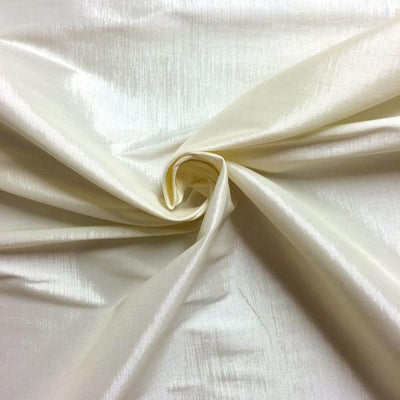 Ivory Stretch Taffeta Fabric