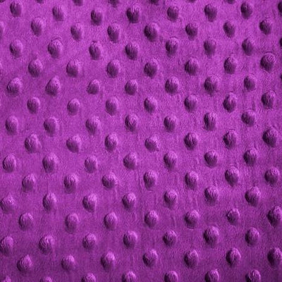 Magenta Minky Dimple Dot Fabric