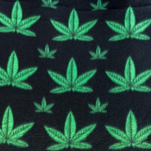 Marijuana Anti Pill Print Fleece Fabric