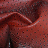 Deadpool Red Mutant Ostrich Gator Embossed Vinyl Fabric