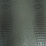 Charcoal Mutant Ostrich Gator Embossed Vinyl Fabric / 50 Yards Roll