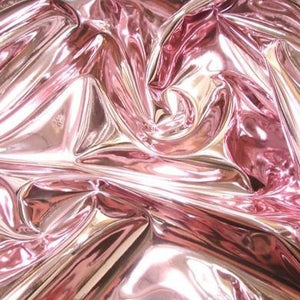 Pink Mirror Reflective Vinyl Fabric / By The Roll