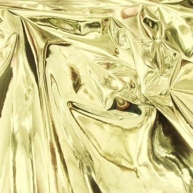 Gold Mirror Reflective Vinyl Fabric