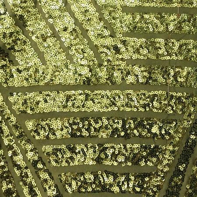 Olive Bombshell Stretch Sequin Fabric