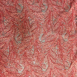 Coral Floral Metallic Sequin Lace
