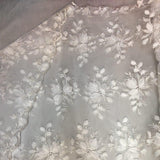 White 3D Floral Lace Fabric