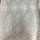 White 3D Floral Lace Fabric