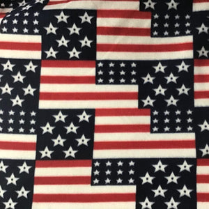 US Flag Allover Anti Pill Polar Fleece Fabric