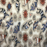 Kokopelli Gray Fleece Fabric