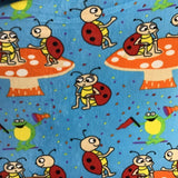 Ladybug Ladybird Mushroom Fleece Fabric