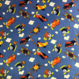 Helicopters & Airplanes Anti Pill Fleece Fabric