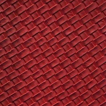 Red Basket Weave Upholstery Vinyl Fabric
