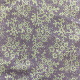 Lavender Floral Snowflake Poly Cotton Fabric