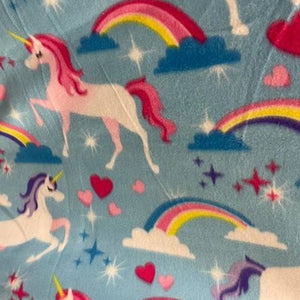 Unicorns Print Spandex Fabric