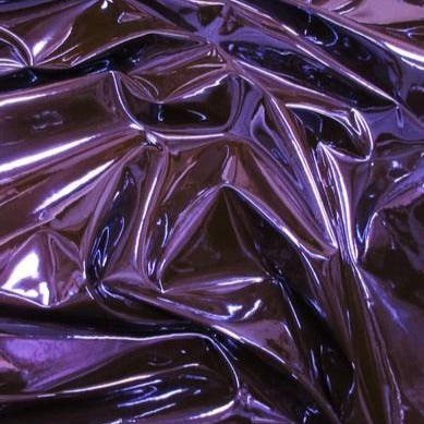 Purple Mirror Reflective Vinyl Fabric / By The Roll