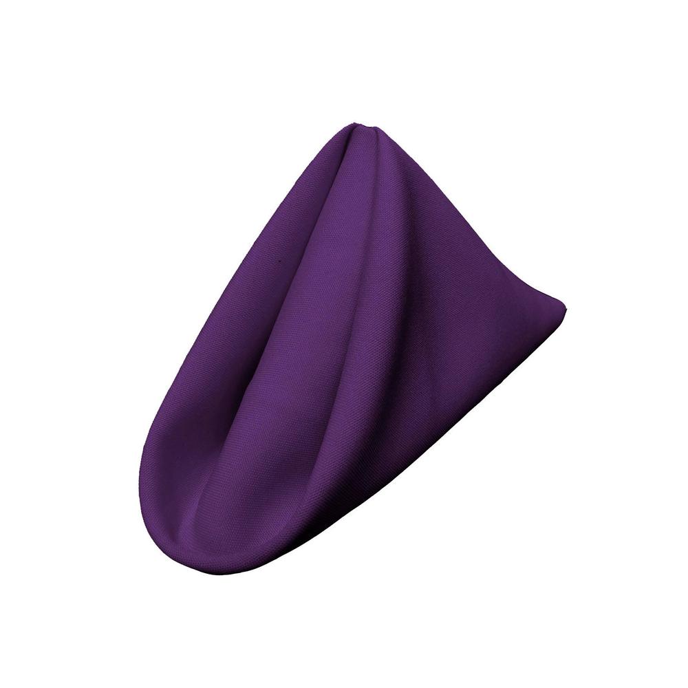 (12 / Pack) Purple 18" Polyester Napkin