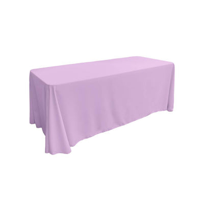 Lilac 100% Polyester Rectangular Tablecloth 90