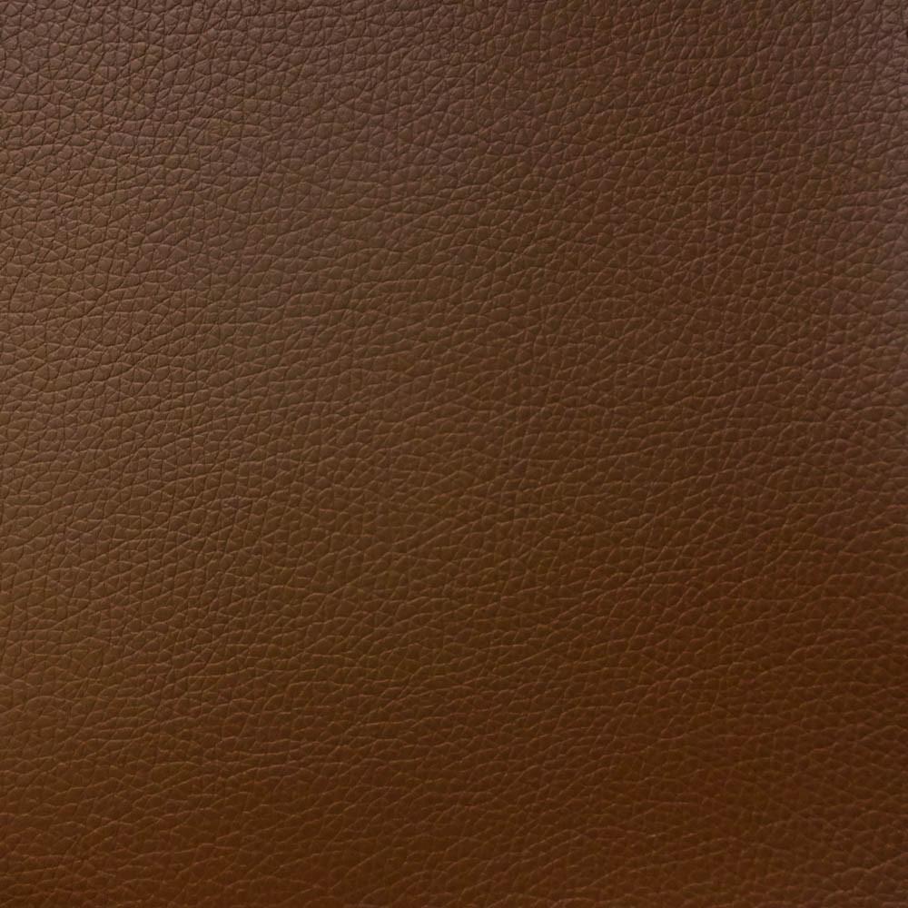 Light Brown 1.2 mm Thickness Soft PVC Faux Leather Vinyl Fabric / 40 Yards Roll
