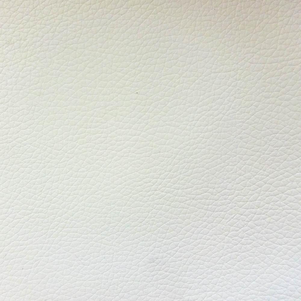 White 1.2 mm Thickness Soft PVC Faux Leather Vinyl Fabric / 40 Yards Roll