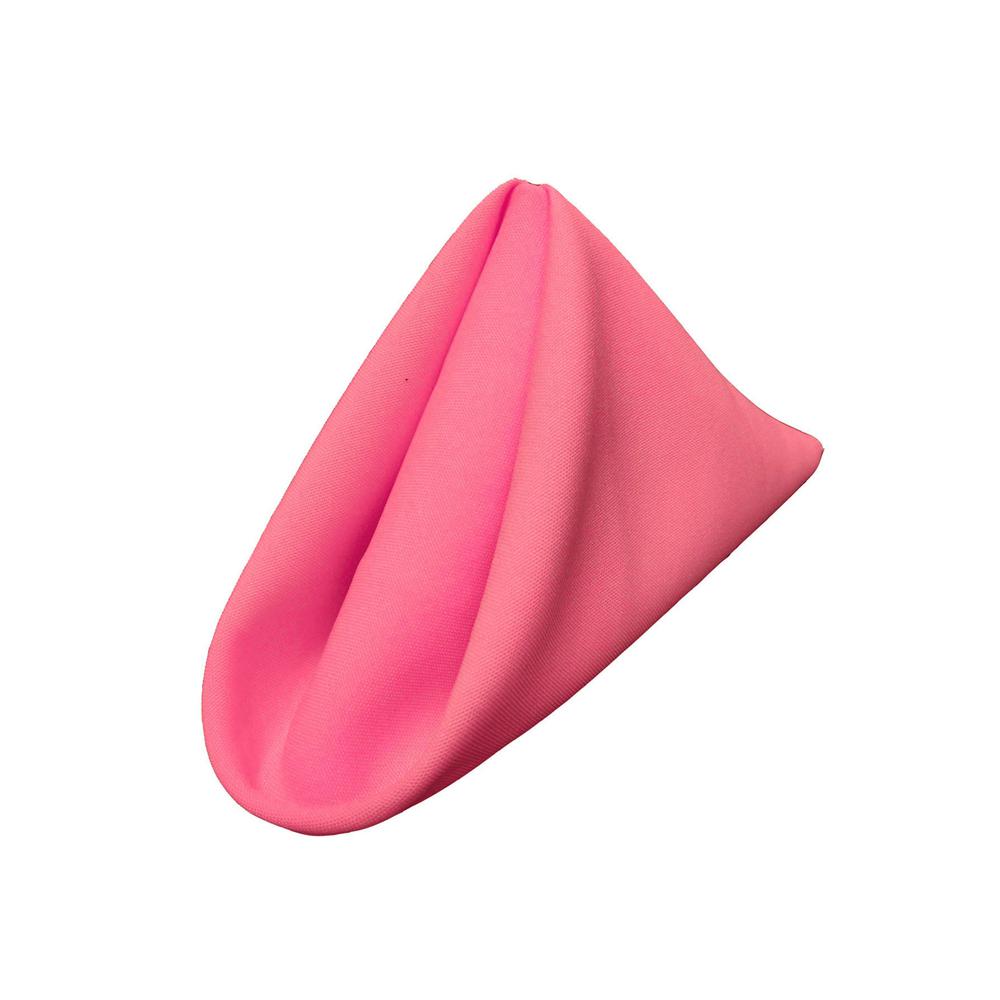 (12 / Pack) Hot Pink 18" Polyester Napkin