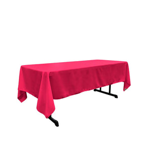 Fuchsia 100% Polyester Rectangular Tablecloth 60 x 108"