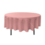 90" Dusty Rose Polyester Round Tablecloth