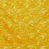 Rosette Satin Yellow Fabric
